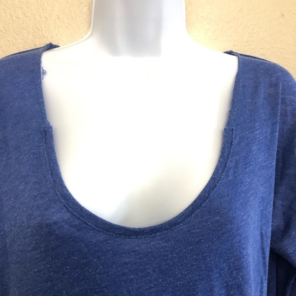 Free People We The Free Sienna Snap Oversized Long Sleeve Tee Shirt XS - Picture 5 of 10